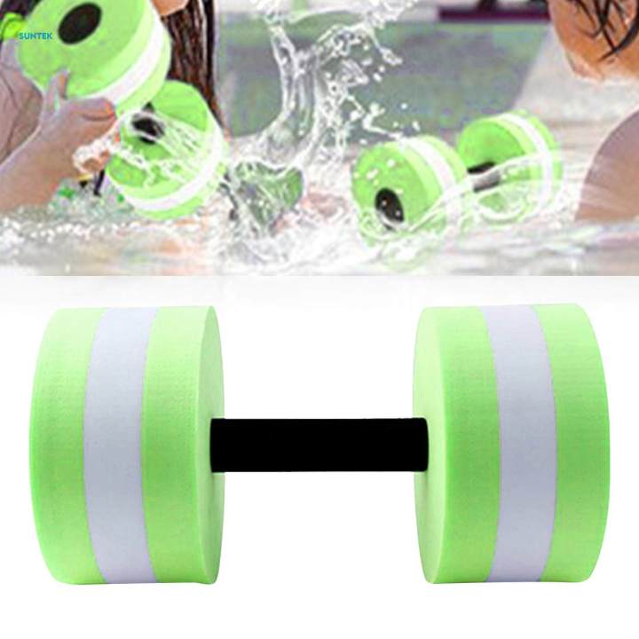 Foam Dumbbells, Aquatic Exercise Dumbbells Water Barbells Hand Bars Swim Training Fitness Equipment