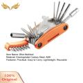 SuperRide Electroplated Carbon Steel Multitool Portable 21-in-1 Bicycle Tool Kit Multitool for Emergency Maintenance Foldable Design Wrench Screwdriver Compact Bike Repair Tool Set Bicycle Repair Tool. 
