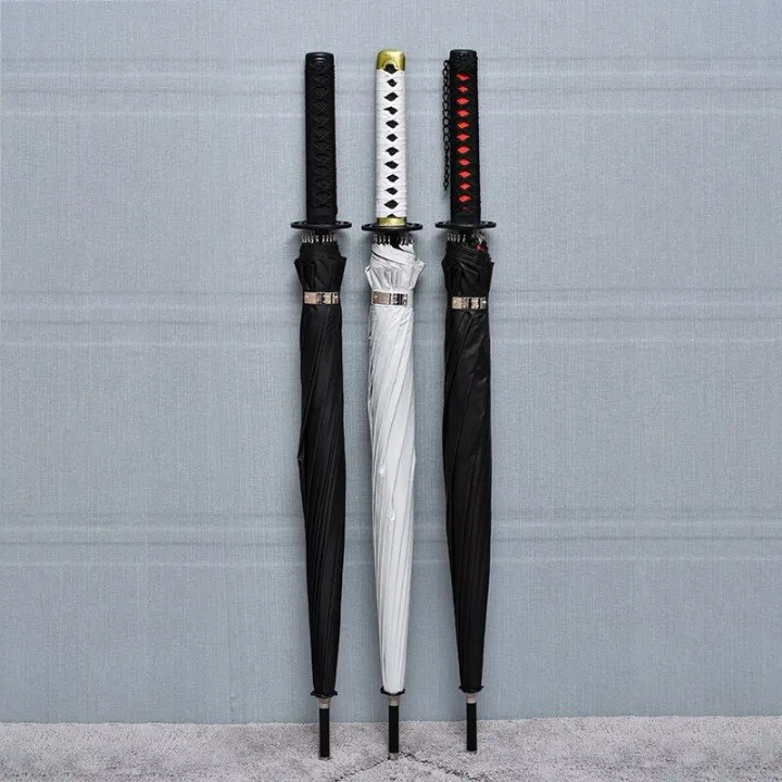 Black Katana Umbrella For Men Samurai Gift Umbrella For Rain And Sun Large Guarda Chuva Apparel Accessories