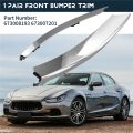 Front Bumper Trim for 2018-2021 Chrome Bumper Trim 673008193 673007201. 