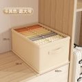 Storage Box Household Drawer Fabric Wardrobe Cotton Linen Clothes Pants Storage Basket Bags Underwear Finishing Box. 