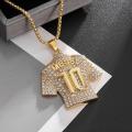 Waitz Naitz Lionel Messi Letter 10 Jersey Pendant Chain Necklace For 【2025 Version】Men Boy Soccer Fan Gifts Football Male Jewelry Accessories. 