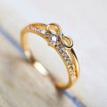 Luxury Infinite Love Rings for Women Engagement Wedding Ring Fashion Female Promise Rings Wedding Band Anniversary Gift Jewelry. 