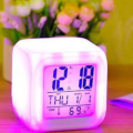 Glowing LED Colour Changing Alarm Clock. 