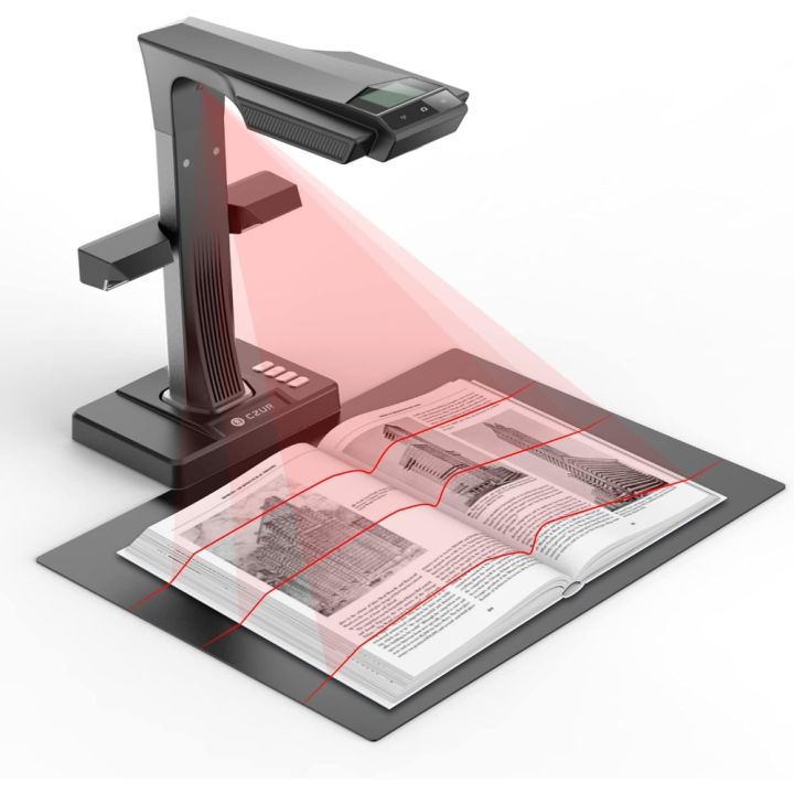 Pro Professional Book Scanner, 24MP Document Camera, 3rd Gen Auto-Flatten Deskew Tech, A3 Document Scanner