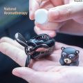 TibingshanfoHarco Bear Car AC Aroma Diffuser Car Air Freshener Anime Air Fragrance A/C Vent Pilot Perfume Decor Cartoon Character Diffuser. 