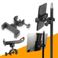 360 Degree Rotating Phone Holder Stand with Microphone Support, Adjustable Mount for 6.5–18cm Smart Phones Live Show Use. 