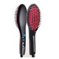 Sonashi Simply Straight Ceramic Hair Straightening Brush - Advanced LCD Display Electric Brush for Smoother, Shinier Hair. 
