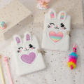 Cute Cartoon Diary Book A5 Notebook With Lock Children's Diary With Lock New Kids' Notebook Cute Plush Diary Book. 