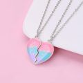 El Regalo 2 PCs BFF Best Friend Forever Split Magnetic Hearts Matching Pendant Necklaces Set- Friendship Day Gift for Besties(FROM INDIA)NUZ. 