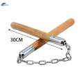 Martial Arts Nunchakus Kung Fu Trainer Nunchuck with Steel Chain for Fitness Taekwondo. 