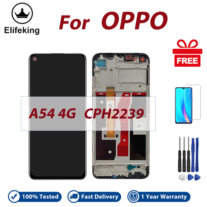 LCD%20With%20Frame%20For%20OPPO%20A54%204G%20CPH2239%20Display%20Touch%20Screen%20Digitizer%20Assembly%20Replacement%20Parts%20-%20Image%202