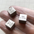 1pc 99.5% Pure Titanium Cube High Purity Ti Metal Carved Element Periodic Table Craft Wonderful Collection 10*10*10mm. 