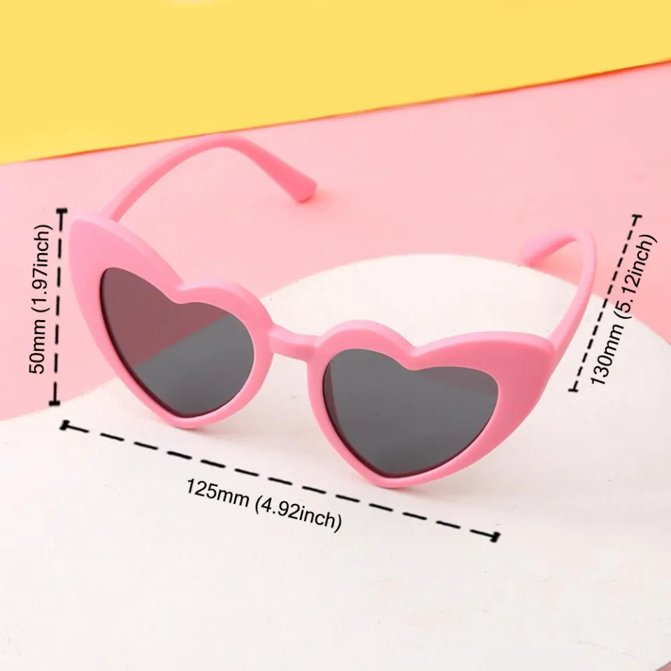 Kids Outdoor Toddler Year Old－3 Boy Heart Shaped Glasses Heart
