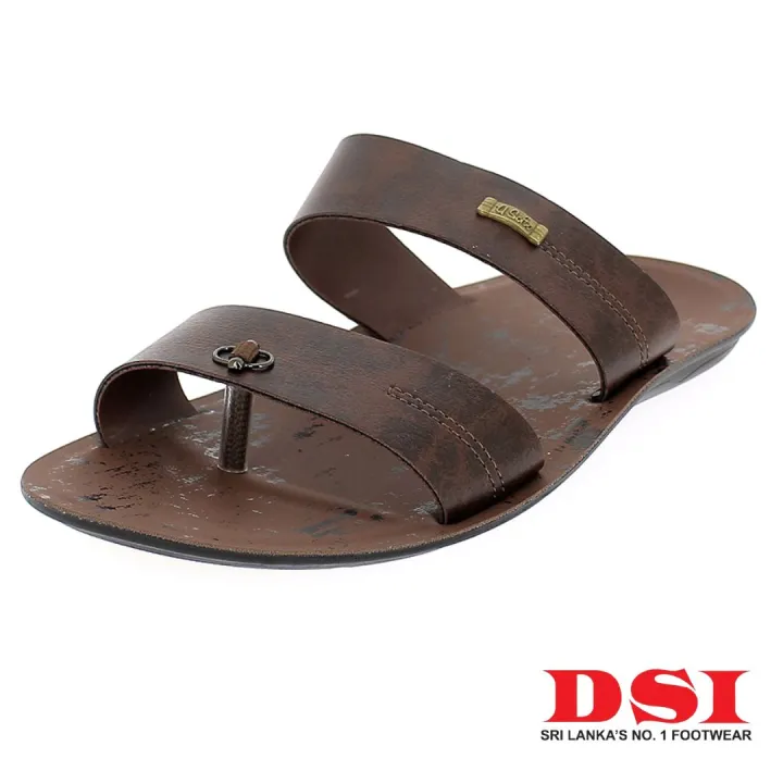 U Softo Men Toe Rings Slippers Brown