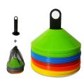10pcs Cone Set Football Training Equipment for Kid Pro Disc Cones Agility Exercise Obstacles Avoiding Sport Training Accessories. 