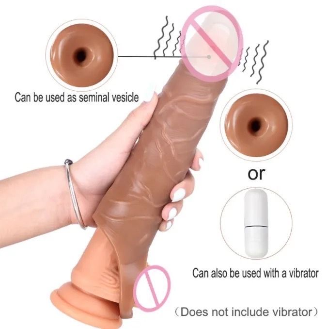 18+%209%20inch%20Penis%20Extender%20Sex%20tooys%20for%20Man%20Vibrator%20Sex%20Toys%2018%20Erection%20Ring%20for%20Men%20Men's%20Special%20Condom%20Cock%20Sleeve%20for%20Penis%20-%20Image%203