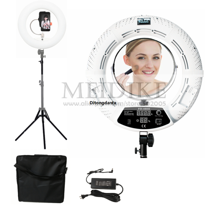 (2M) Pack 0K Video Light Kit 270ED Ring Light RO Bea-480 Po 96W Yidobl Ring Light FDuty Studio L0-1000 Light Makeup Light Stand