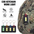 Multifunctional Flashlight Mini LED Work Light COB Keychain Light Portable Flashlight Outdoor Camping Emergency Light. 