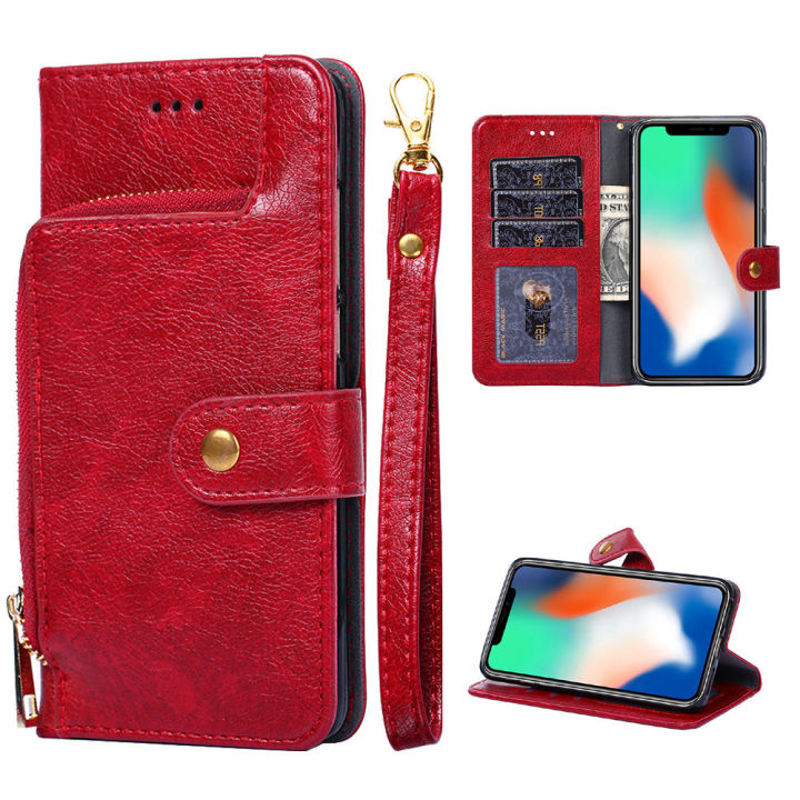 Case For  Huawei P30 lite Casing Wallet Flip Leather Case Phone Case TPU Back Cover Zipper Card