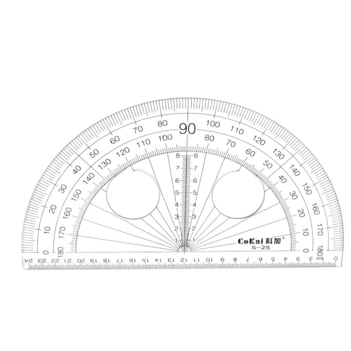 Protractor Large 24 cm for Teaching Math, Geometry on School Blackboard