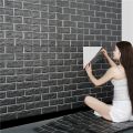 DIY Modern Home Decoration Self-adhesive Waterproof Wall Stickers 70cmX100cm 3d Wall Panels Room Decor Peel and Stick Wallpaper. 