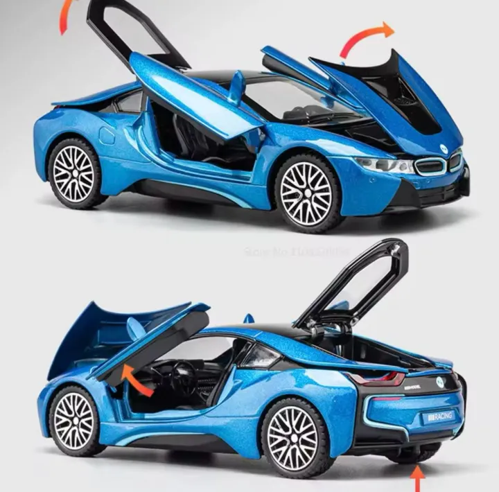 1:24%20BMW%20I8%20Supercar%20Alloy%20Car%20Model%20Diecasts%20Metal%20Toy%20Car%20Sound%20And%20Light%20Boy%20Kids%20Toy%20Collectibles%20Gift%20-%20Image%204