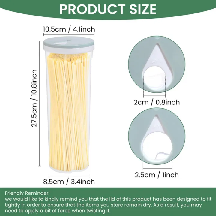 PP%20Tall%20Food%20Storage%20Spaghetti%20Noodle%20Pasta%20Container%20with%20Locking%20Lid%20Clear%20Dry%20Food,Light%20Green%20Easy%20to%20Use%2027.5%20X%208.5cm%20-%20Image%202