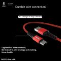 DENMEN USB Data Cable For Type-C iPhone 2.4A Mobile Phone Fast Charging Cable D02L Nylon High Quality. 