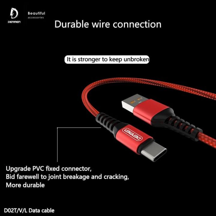 DENMEN%20USB%20Data%20Cable%20For%20Type-C%20iPhone%202.4A%20Mobile%20Phone%20Fast%20Charging%20Cable%20D02L%20Nylon%20High%20Quality%20-%20Image%203