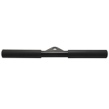 1 PCS DIY Home Gym LAT Pull Down Bar Attachment Black Metal+Rubber for Cable Machine, Pull Bar with Rubber Grip for Cable Pulley System. 
