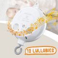 SRIWEN Crib Mobile Motor Baby Music Box Spinner with 3 Modes Volume Adjustable 12 Lullabies Auto-Off After 30 Minutes. 