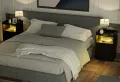 VTEC HOME Modern Lighted Bedside Table with 3 drawers / Side Table / End Table /Nightstand / Bedside Cabinet / Bedroom Furniture / Drawer Cupboard / Modern Furniture / Living Room Furniture / Lighted Furniture / Modern Bedside Cupboard - WLBC 1700. 