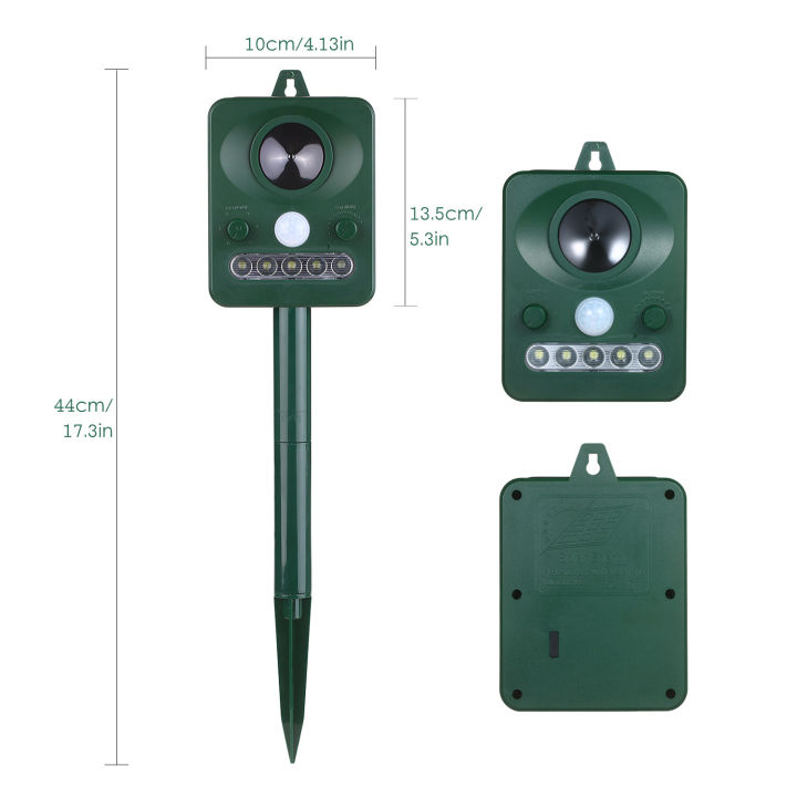 KOGEEK%20Solar%20Ultrasonic%20Pest%20Repeller%20Outdoor%20Animal%20Repeller%20with%20Ultrasonic%20Sound%20Motion%20Sensor%20and%20Flashing%20Light%20Keep%20Animals%20Away%20Repellent%20Squirrels%20Mouse%20Bird%20Cat%20Dog%20Bat%20-%20Image%202