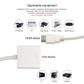 HDMI to VGA Cable Adapter HD 1080P Digital to Analog Converter Cable HDMI-compatible to VGA Adapter For PS4 PC Laptop TV Box to Projector Displayer. 