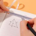 15cm/20cm Simple Transparent Triangular Straight Ruler Student Stationery Creative Stereoscopic Drawing Measurement Exam Plastic Scale. 