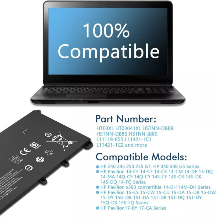 New%20Hp%20laptop%20battery%20(A%20Grade)%20%7C%20Brand%20:%20Hp%20%7C%20Battery%20Model%20:%20HT03XL%20%7C%20Capacity%20:%2041.9w%20%7C%20Cell%20:%204%20cell%20%7C%20Type%20:%20Lithium%20%7C%20Out%20safe%20:%20plastic%20%7C%206%20months%20warranty%20-%20Image%203
