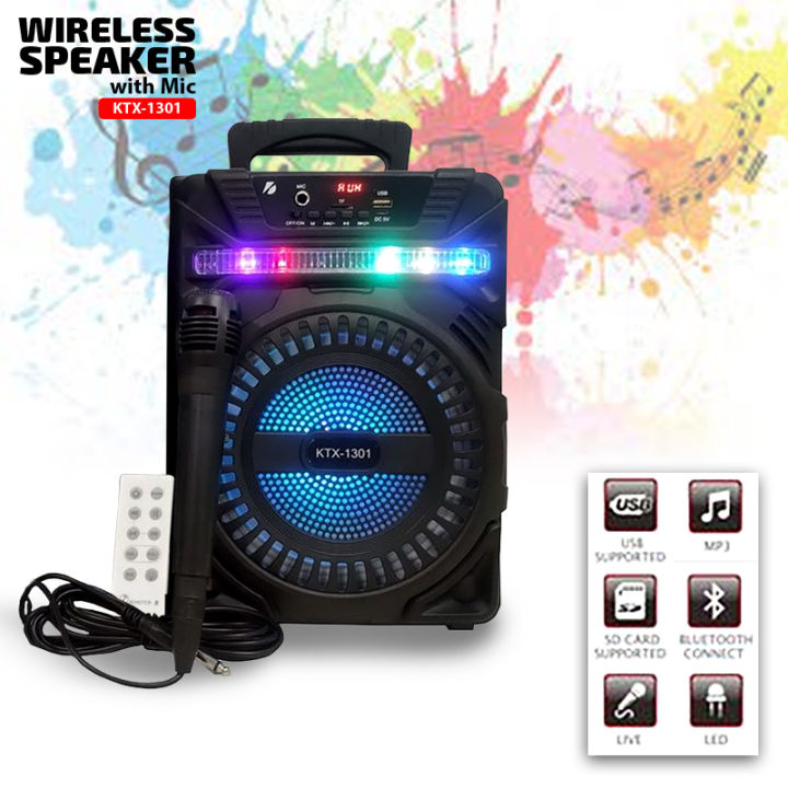 KTX%201301%20Bluetooth%20Speaker%20With%20Microphone%20-%20Image%204