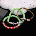 Christmas Bohemian Style Soft Ceramic Beaded Bracelet Men and Women Hundred Bracelets. 