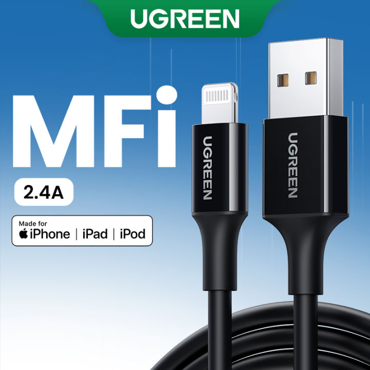 [Apple MFi Certified] UGREEN iPhone Charger Cable MFi Lightning Cable Compatible with iPhone 13,12 Pro Max 11 Pro Xr Xs Max 10 8 Plus 7 6 6s 5c,SE 2020 iPad Mini Air