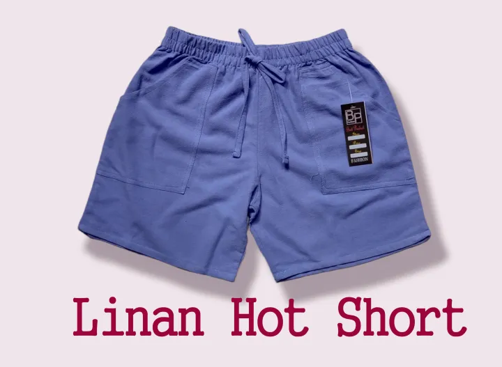 Woman's%20casual%20Linen%20Hot%20%20Shorts%20comfortable%20and%20cheap%20Price%20Cotton%20Fabric%20with%20Front%20Pockets%20and%20Elastic%20Waist%20Band%20-%20Image%205