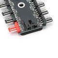 Hei mei Fan Hub 4‑Pin PWM Integrated Power Supply Adapter Cable 1 to 10 Splitter for CPU Cooling. 