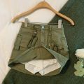 Rimocy Drawstring High Waist Mini Skirt Women Streetwear Big Pocket Cargo Skirt Woman Fashion 2023 short A Line y2k Skirts Mujer. 