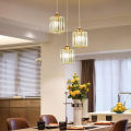 【BestGO】1 Piece,Mini Chandelier Pendant Light Crystal Modern Ceiling Lighting Fixture for Kitchen Dining Room Bedroom Restaurant Crystal Ceiling Light. 