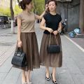 Hong Kong Style Lightly Mature Adult Lady like Woman Skirt Matching Set New Summer Two Pieces 2024 Women's Clothing High-Grade Sense Suit Younger. 