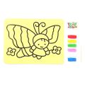 Handmade sand painting Kids color sand painting set DIY creative handmade materials Color painting Prizes for elementary school students Children's art tools. 