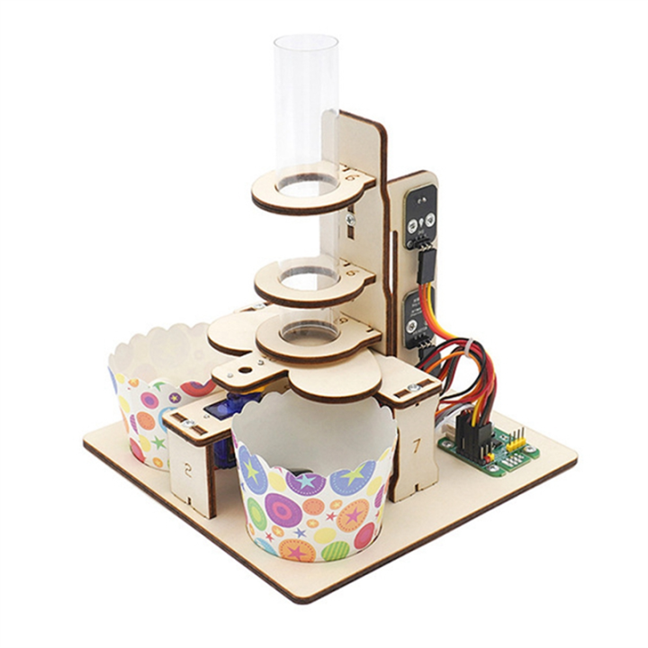 1Set Intelligent Go Sorter DIY Science Experimental Kit Youth STEAM Education Handicraft Model Wood Color Wooden Learning Teaching Aid