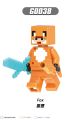 Single Sale Minecraft Blocks Zombie Villager mini Action toy Tamer Fox Rogue Figures Building Blocks Toys Bricks Assemble Toys Gifts for children G0105. 