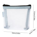 Clear Mesh Portable Mini Coin Bags Purse Line Storage Bag Small Makeup Case Cosmetic Bag. 