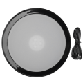 LED Light Base with Sensitive Touch Switch Round Colorful Stand Display for 3D -Engraved Crystal Glass Photo Frame. 